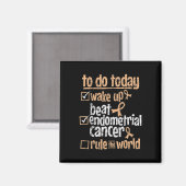 Leuke Beat Baarmoederkanker Regel De Wereld Overle Magneet (Voorkant / Achterkant)