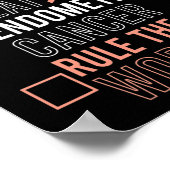 Leuke Beat Endometriumkanker Regel de Wereld - Sur Poster (Hoek)