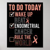 Leuke Beat Endometriumkanker Regel de Wereld - Sur Poster (Voorkant)