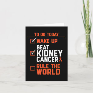 Leuke Beat Kidney Cancer Regel de Wereld Overleven Kaart