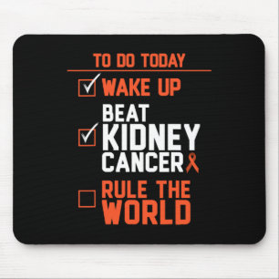 Leuke Beat Kidney Cancer Regel de Wereld Overleven Muismat
