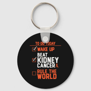 Leuke Beat Kidney Cancer Regel de Wereld Overleven Sleutelhanger