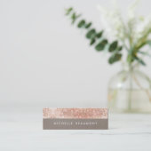 Leuke Beauty en Mode Chic Faux Copper Sequin Mini Visitekaartje (Staand voorkant)
