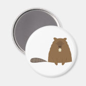 Leuke Beaver Magnet (Voorkant / Achterkant)