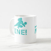 Leuke Bedrukte Mijn Volleybalspeler Koffiemok (Voorkant links)