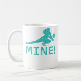Leuke Bedrukte Mijn Volleybalspeler Koffiemok