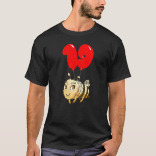 Leuke Bee 19e Verjaardag Kinder Balloon Party T-shirt