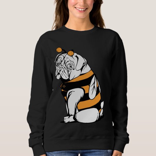 Leuke Bee Pug Classic T-shirt 893 (Voorkant)