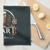 Leuke Beer Belly Bar, Bier Mok Logo Gepersonalisee Theedoek (Quarter Fold)