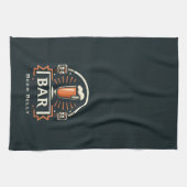 Leuke Beer Belly Bar, Bier Mok Logo Gepersonalisee Theedoek (Horizontaal)