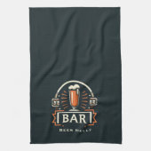 Leuke Beer Belly Bar, Bier Mok Logo Gepersonalisee Theedoek (Verticaal)