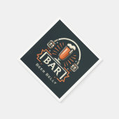 Leuke Beer Belly Bar, Bier Mok Logo Servet (Hoek)