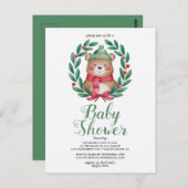 Leuke beer waterverf Bayby Shower Briefkaart (Voorkant / Achterkant)
