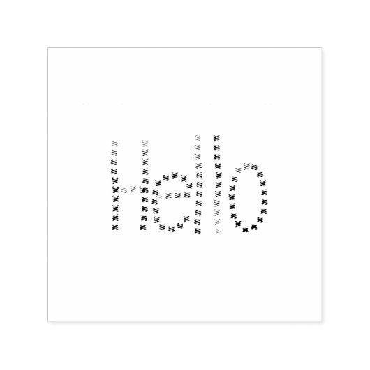 Leuke begroeting met vlinders zelfinktende stempel (Design)