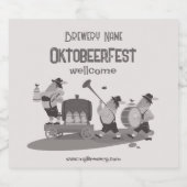 Leuke Beierse Muzikant uit te nodigen voor Oktober Bier Etiket (Enkel label)
