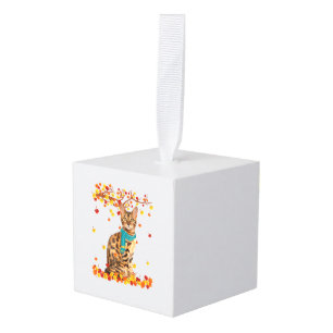Leuke Bengaalse Thanksgiving Herfst Cat Lover Gift Decoratie