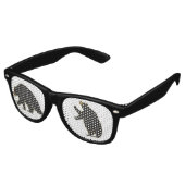 Leuke Beren bril Retro Zonnebril (Gekanteld)