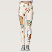 Leuke beren met boeken leggings
