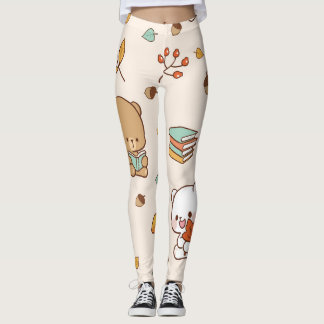 Leuke beren met boeken leggings