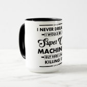 Leuke Beroep/Professie Super Coole Machinebankwerk Mok (Voorkant links)