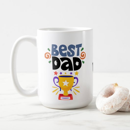 Leuke Best Dad Award Koffie Mok (Met donut)