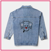 Leuke Beste Hond Mam Custom Monogram Denim Jacket