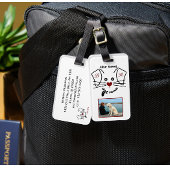 Leuke Beste Hond Mam Foto Aangepaste Monogram Bagagelabel