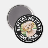 Leuke beste hond papa door Par foto Magneet (Voorkant / Achterkant)