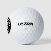 Leuke beste hond papa ooit foto golfballen (Logo)