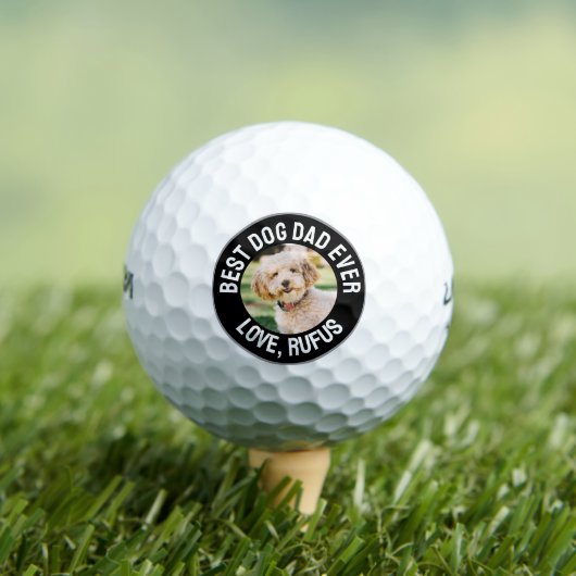 Leuke beste hond papa ooit foto golfballen (Insitu Shirt)