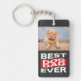 Leuke Beste Hond Papa Ooit Pet Foto Custom Sleutelhanger