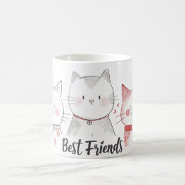 Leuke beste katten vrienden koffiemok