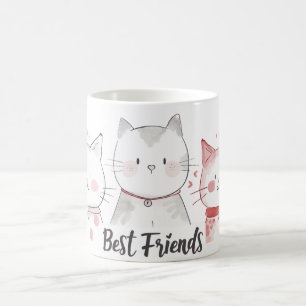 Leuke beste katten vrienden koffiemok