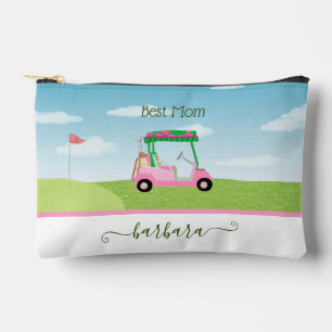 Leuke Beste Mam Roze Golfkar Gepersonaliseerde Naa Etui