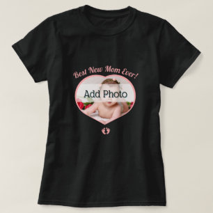 Leuke Beste Nieuwe Moeder Baby Foto Baby Meisje Ha T-shirt