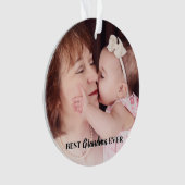 Leuke beste oma ooit foto ornament (voorkant)