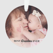 Leuke beste oma ooit foto ornament (voorkant)