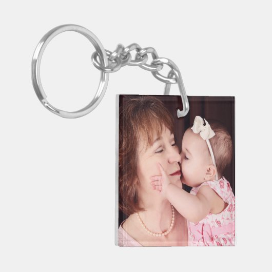 Leuke beste oma ooit foto sleutelhanger (Voorkant Links)