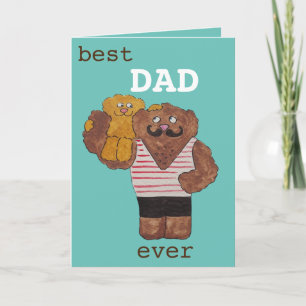 Leuke Beste Papa Ooit Circus Strongman Daddy Beer Kaart