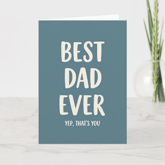 Leuke Beste Papa Ooit Kaart (Voorkant)