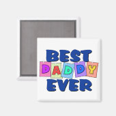 Leuke beste papa OOIT Magneet (Voorkant / Achterkant)