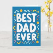 Leuke Beste Papa Ooit Type Kaart (Gele Bloem)
