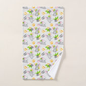 Leuke betegelde muis liefhebbers bad handdoek (Handdoek)