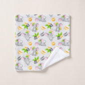 Leuke betegelde muis liefhebbers bad handdoek (Wasdoekje)