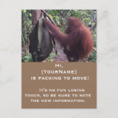 Leuke bewegende aankondiging van adreswijziging (Voorkant)