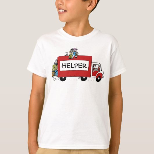 leuke bewegende dag verandering van adres t-shirt (Voorkant)