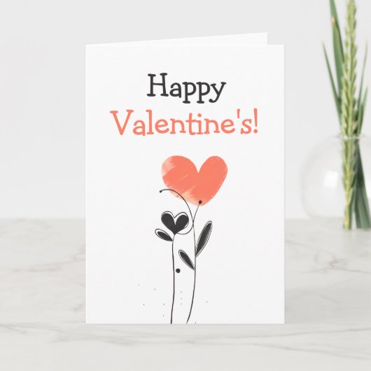 Leuke bewerkbare Valentijnskaart Kaart (Voorkant)