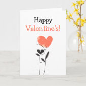 Leuke bewerkbare Valentijnskaart Kaart (Gele Bloem)