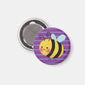 Leuke Bezige Bumble Bee Magneet (Voorkant / Achterkant)