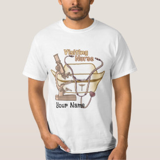 Leuke bezoekende verpleegster t-shirt